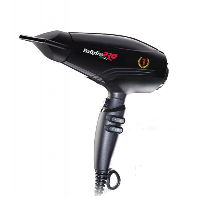 Babyliss Pro Sèche-cheveux Pro Rapide Léger 2000 W. 399 Grm. Ionique Noir Babyliss Pro Sèche-cheveux Pro Rapide Léger 2000 W. 399 Grm. Ionique Noir