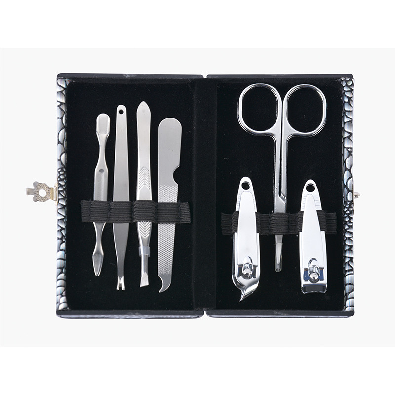 Bifull Kit de Manucure 7 Pièces Noir Écailles Black