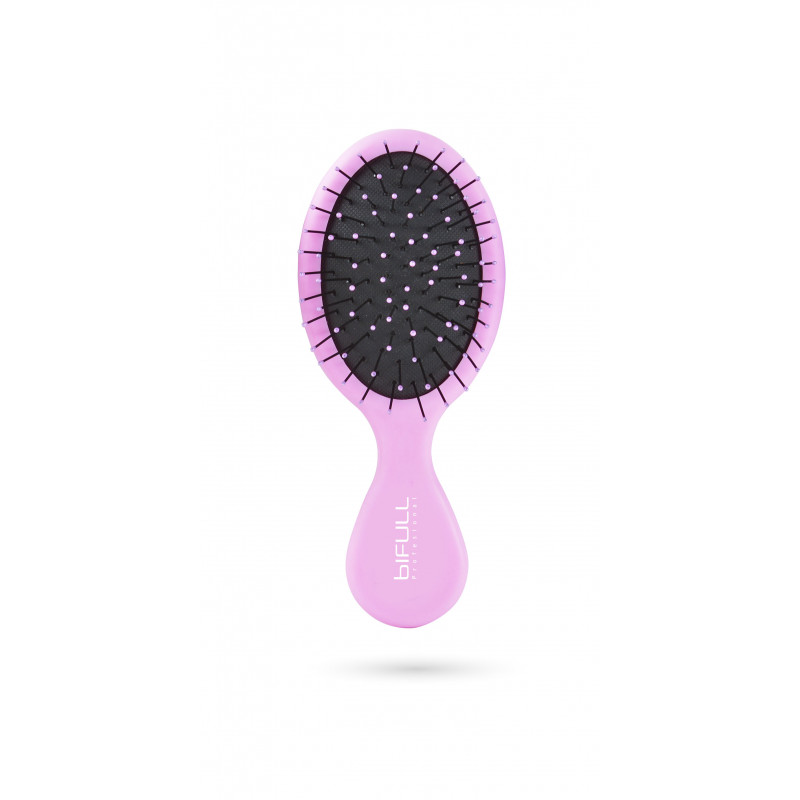 Bifull Brosse Ovale Mini Touch Doux Étincelante Rose