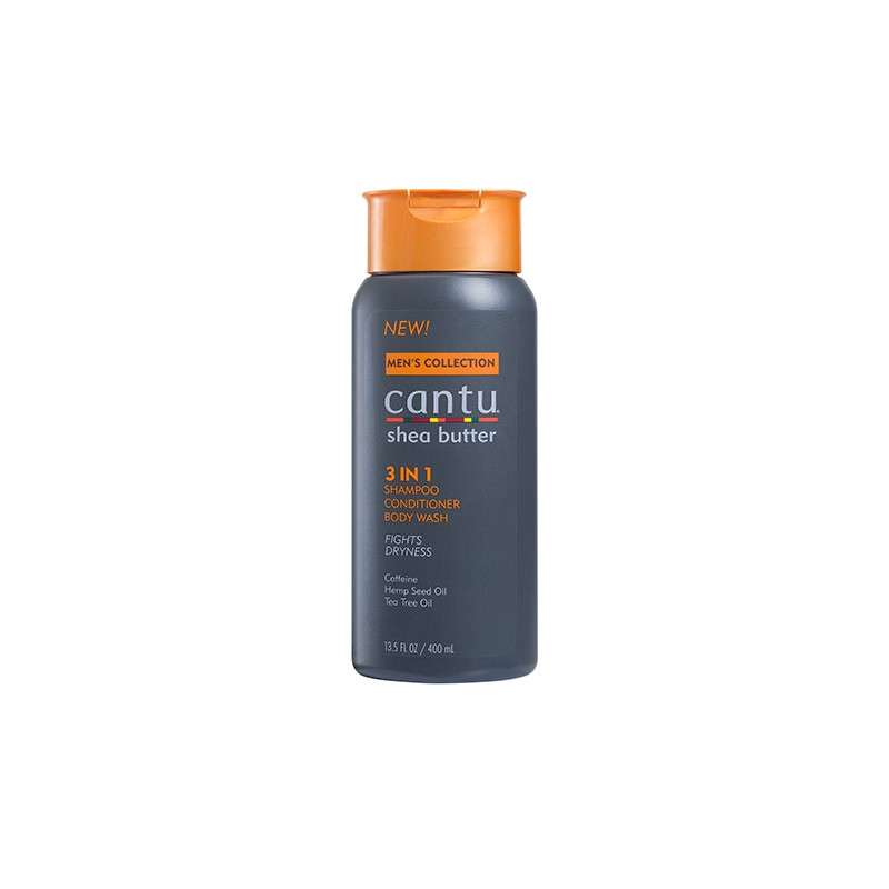 Cantu Men's Collection 3IN 1 Shampoo Conditioner Body Wash (400ml)