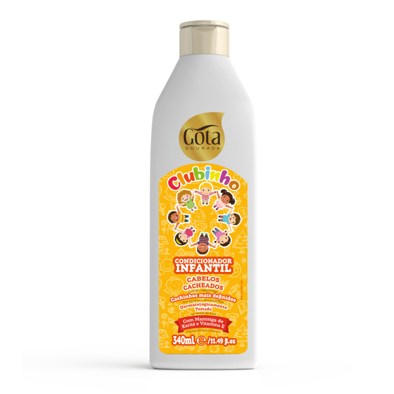 Gota Dourada Après-shampoing Clubinho Cacheados (340ml) Gota Dourada Après-shampoing Clubinho Cacheados (340ml)