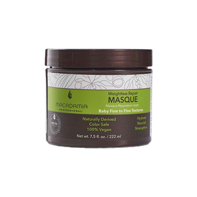 Masque Réparateur Léger à l'Huile de Macadamia (222ml) Masque Réparateur Léger à l'Huile de Macadamia (222ml)