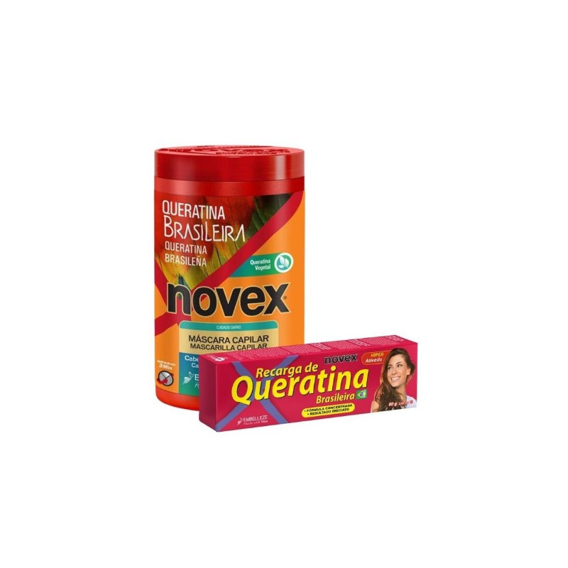 Embelleze Novex Pack Masque 400gr + Recharge 80gr Kératine Brésilienne Embelleze Novex Pack Masque 400gr + Recharge 80gr Kératine Brésilienne