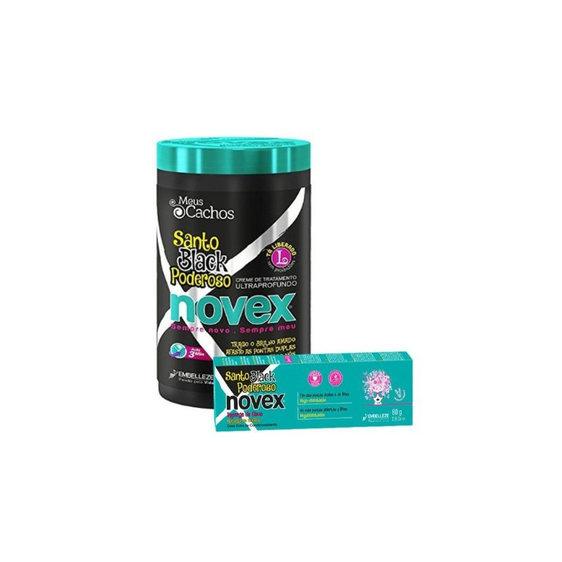 Embelleze Novex Pack Masque 400gr + Recharge 80gr Santo Black Puissant Embelleze Novex Pack Masque 400gr + Recharge 80gr Santo Black Puissant