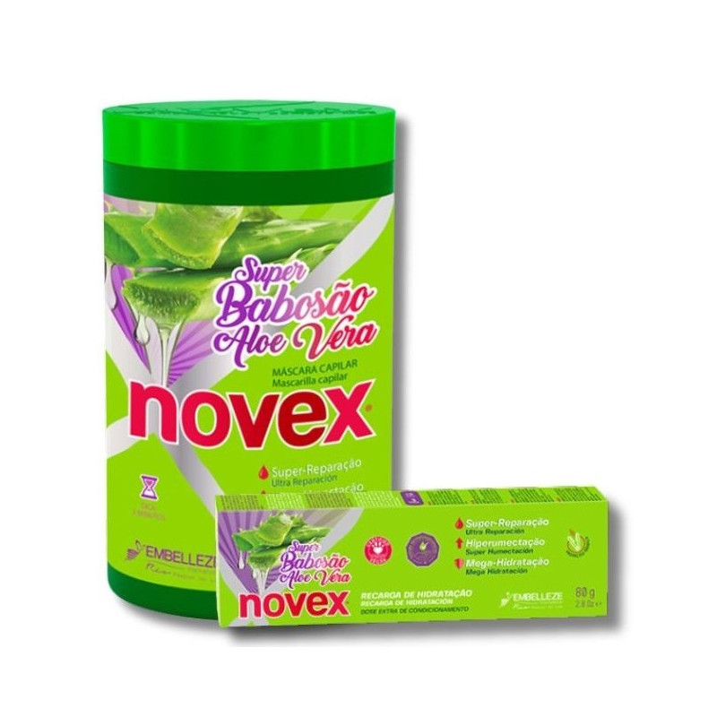 Embelleze Novex Pack Masque 400gr + Recharge 80gr Super Aloe Vera Embelleze Novex Pack Masque 400gr + Recharge 80gr Super Aloe Vera