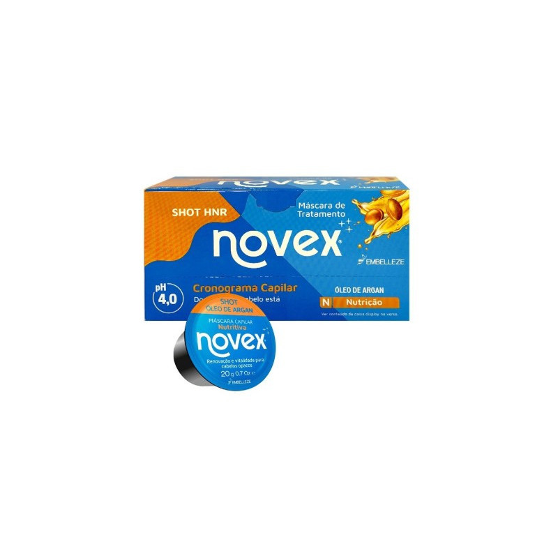 Embelleze Novex Shot Masque Huile d'Argan 12 20g Embelleze Novex Shot Masque Huile d'Argan 12 20g