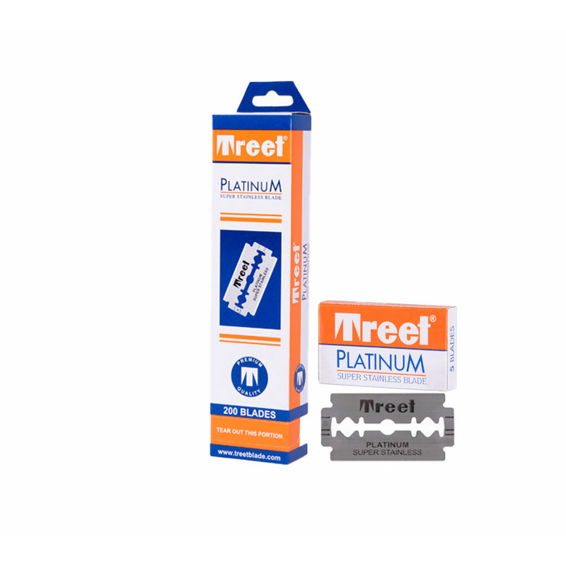 Perfect Beauty Lames à Double Tranchant 200 Uds-20 Pack 10 Uds Treet Platinium