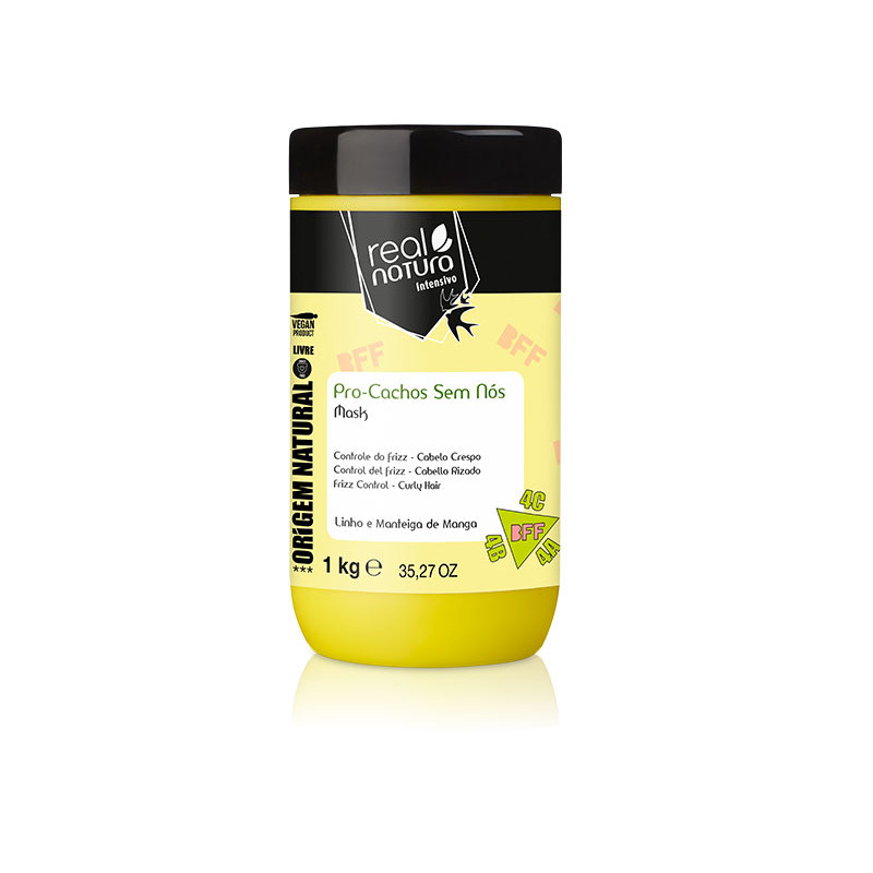 Real Natura Masque Sans Sel Bff Pro-Curls Sans Nœuds 1000gr