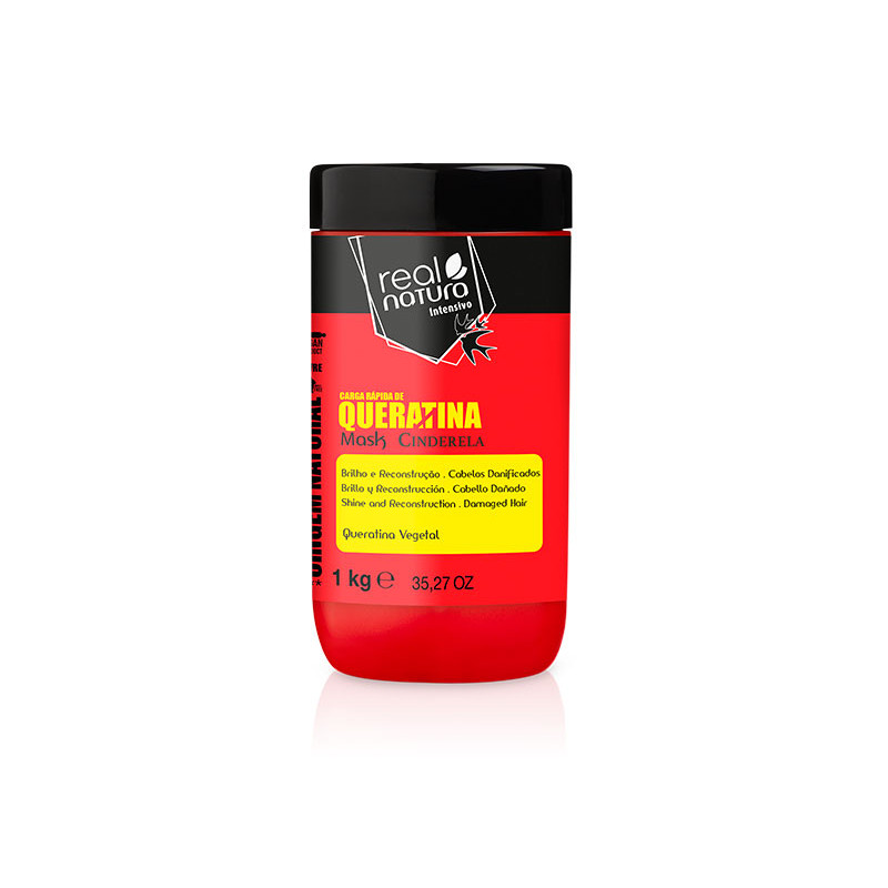 Real Natura Masque Sans Sel Charge Rapide de Kératine Cendrillon 1kg Real Natura Masque Sans Sel Charge Rapide de Kératine Cendrillon 1kg