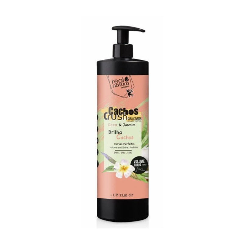 Real Natura Activateur de Boucles Cruish Coco et Jasmin 1000ml Real Natura Activateur de Boucles Cruish Coco et Jasmin 1000ml