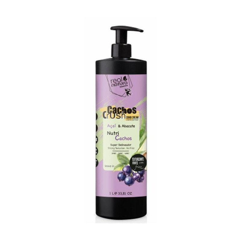 Crème de Coiffage Réelle Natura Curls Crush Açaï et Avocat 1000ml Crème de Coiffage Réelle Natura Curls Crush Açaï et Avocat 1000ml