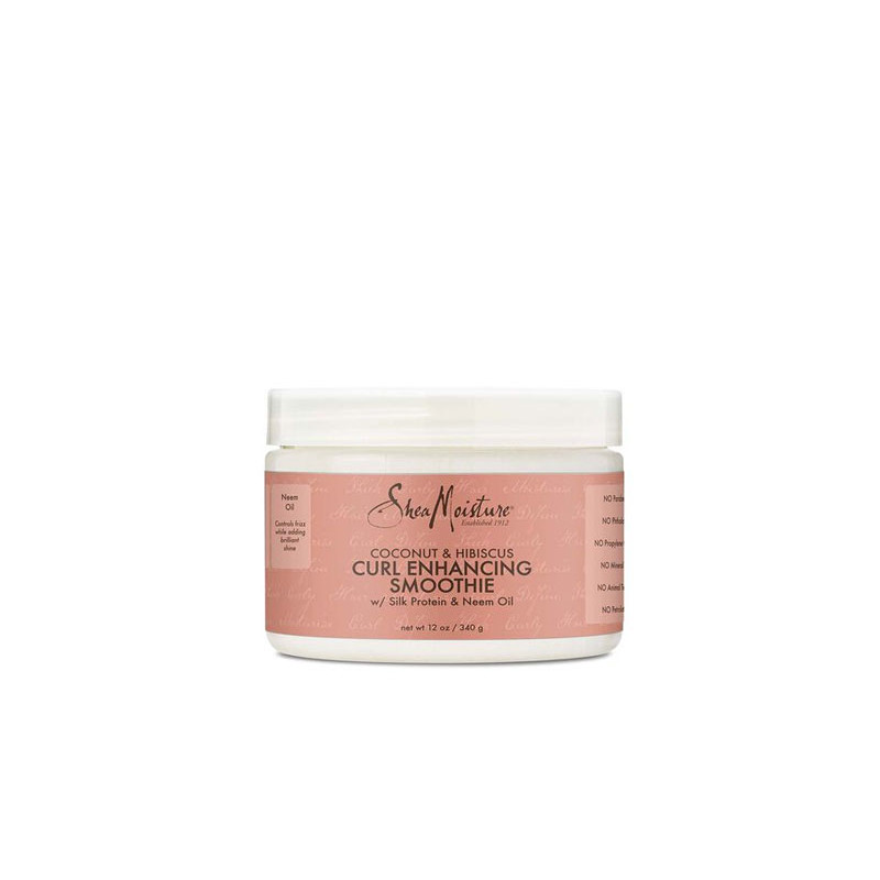 Shea Moisture Crème Lissante Améliorant les Boucles à la Noix de Coco et à l'Hibiscus (340gr)