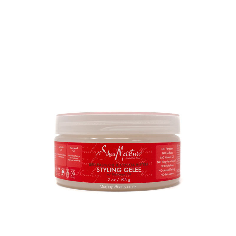 Gelee de coiffage à l'huile de palme rouge et au beurre de cacao Shea Moisture (198gr)