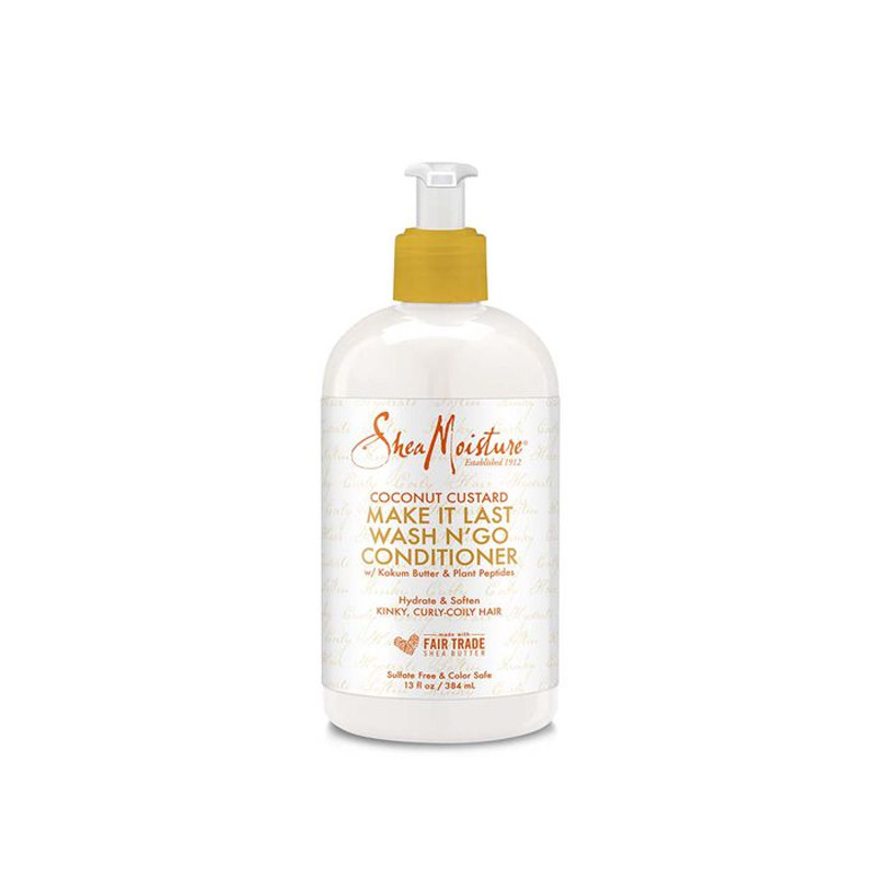 Après-shampoing Shea Moisture Coconut Custard Make It Last Wash N'go (384ml)