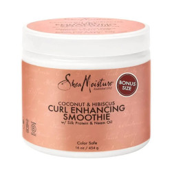 Shea Moisture Crème Lissante Pour Boucles au Noix de Coco et à l'Hibiscus (454gr)
