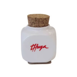 Thuya Vase en Porcelaine Blanche