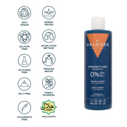 Valquer Shampoo Cheveux Lisses Zero (400ml)
