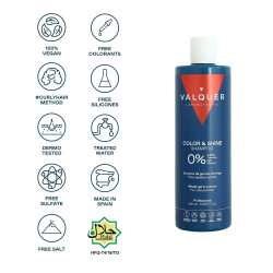 Valquer Shampoo Amplificateur de Couleur et Brillance Zero (400ml)