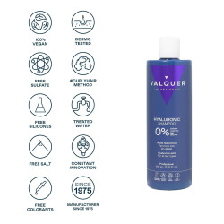 Shampoing Hyaluronique Valquer 0% (400ml)