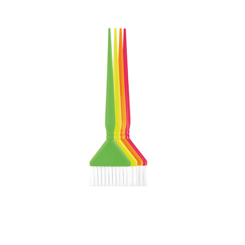 Set de pinceaux professionnels Wad pour teinture Jaune, Rose, Vert, Orange 4pcs/Boîte