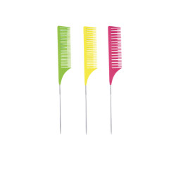 Peigne à teinter professionnel Wad - Long épingle Jaune, Rose, Vert 3pcs/Boîte