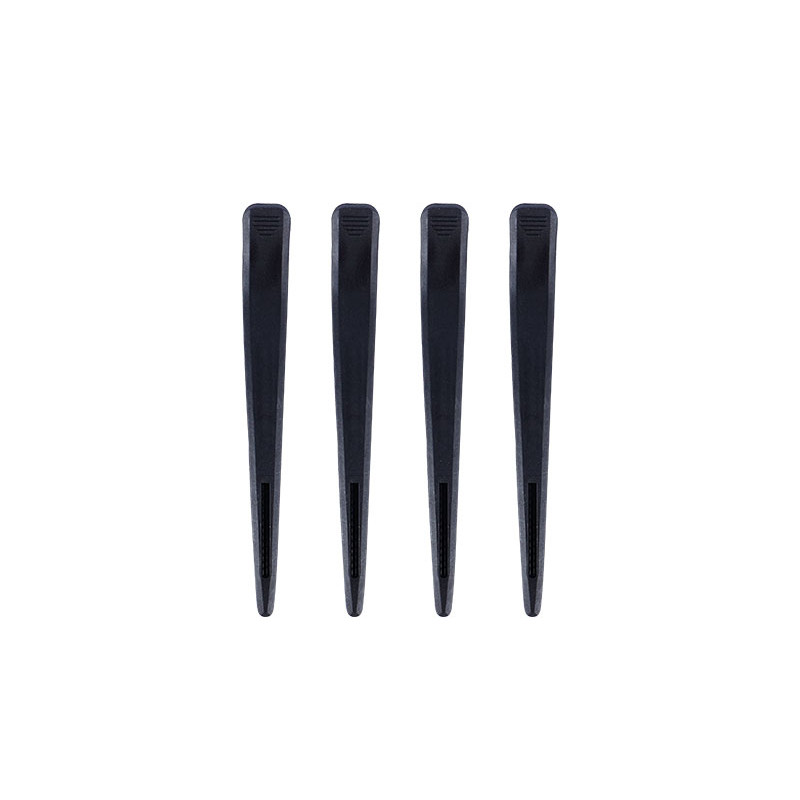 Ensemble de pinces à cheveux professionnelles Wad Noir 4pcs/Boîte