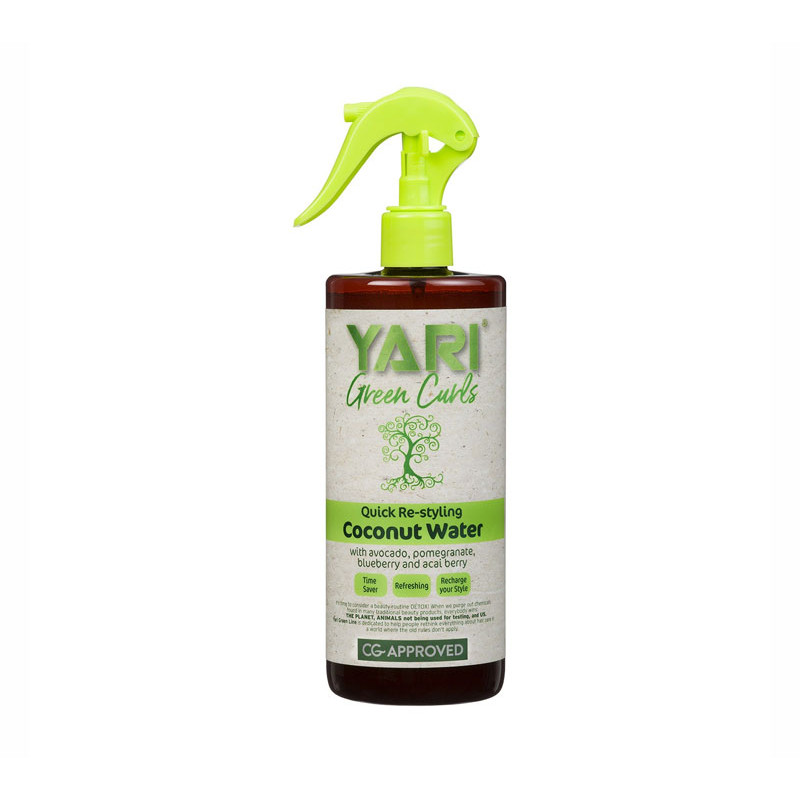 Yari Boucles Vertes Eau de Coco (500ml)