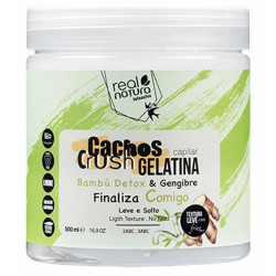 Real Natura Cachos Crush Gelatina Capilar Bambu & Gengibre (500ml)