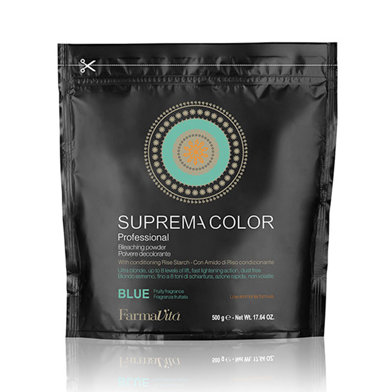 Poudre Décolorante Farmavita Suprema Color Bleue Sac Aluminium (500gr)