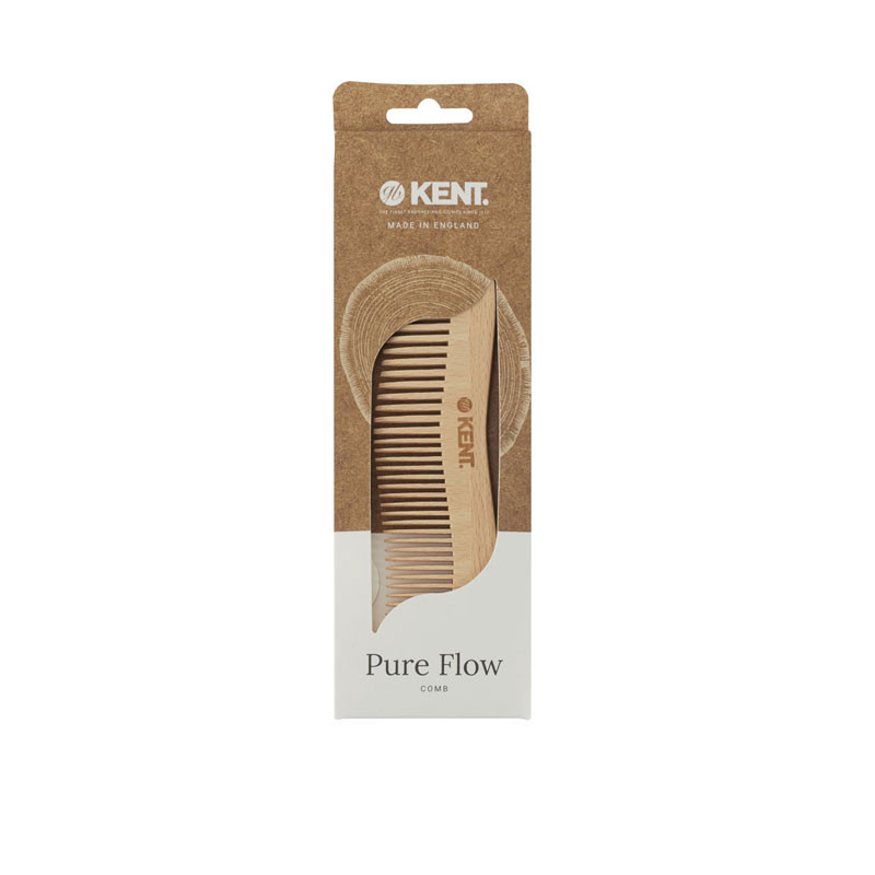 Kent Brushes Pure Flow Peigne en Bois