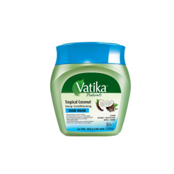 Masque capillaire hydratant profond à la noix de coco tropicale Vatika (500gr)