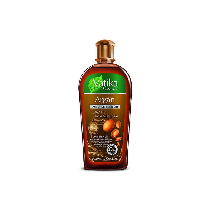 Vatika Huile Capillaire Enrichie à l'Argan Exotique (200ml)