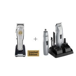 Wahl Pack Senior Métal sans fil + Moustache & Barbe