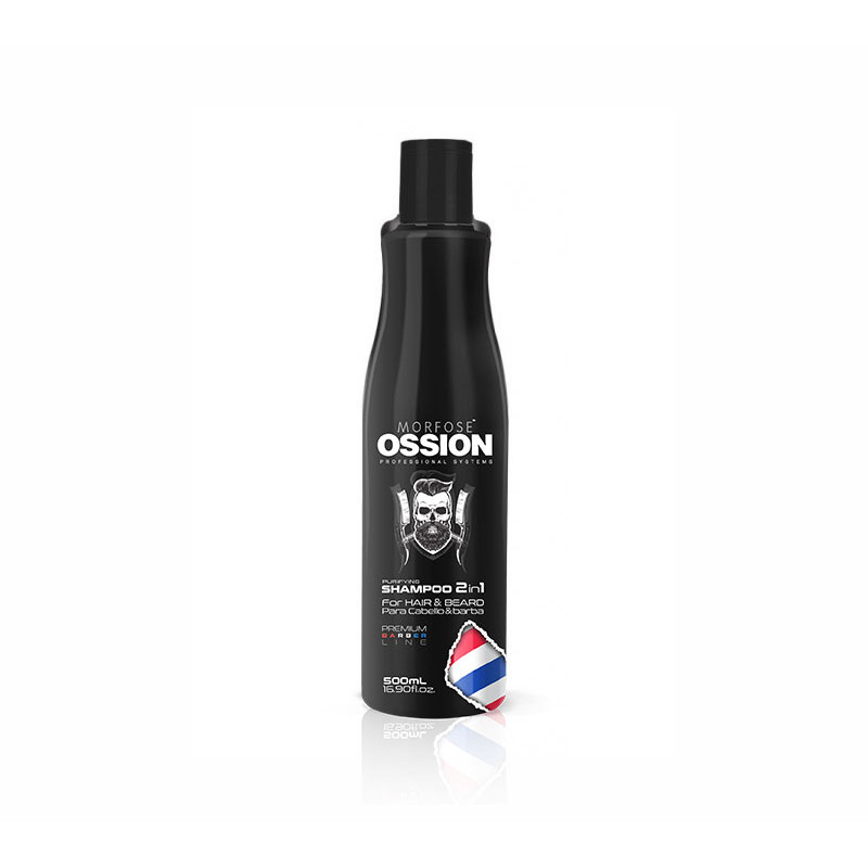 Shampoing Ossion 2en1 Pour Cheveux Et Barbe (500ml)