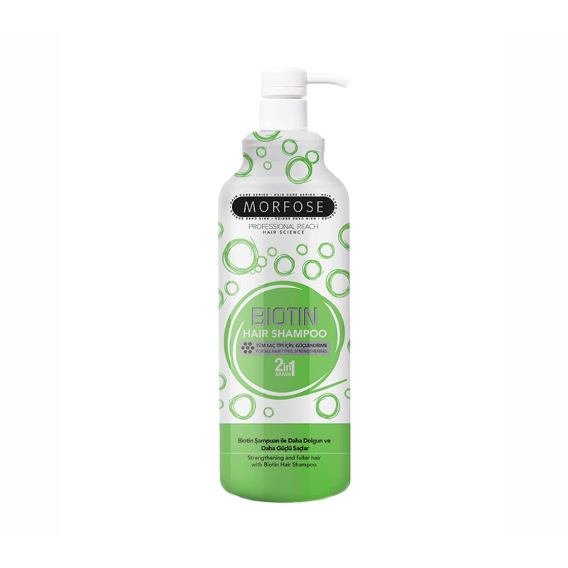 Morfose Shampooing Cheveux Biotine Vert (1000ml)