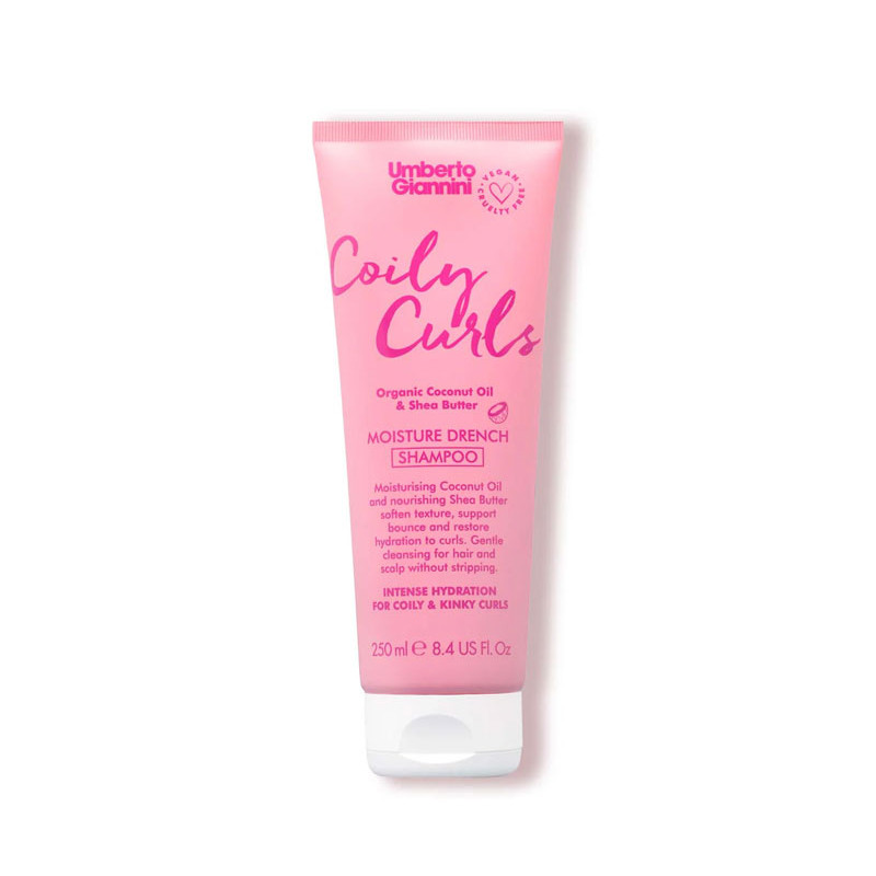 Umberto Giannini Coily Curls Shampooing Bain d'Hydratation - Sans Sulfates (250ml)