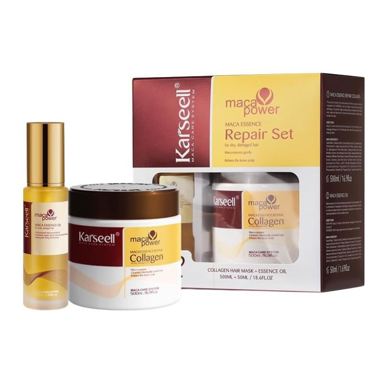 Karseell Pack Masque (500ml)+Sérum Huile d'Argan (50ml)