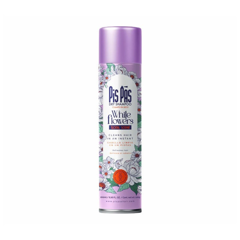 Pispas Shampoing Sec Fleurs Blanches (200ml)