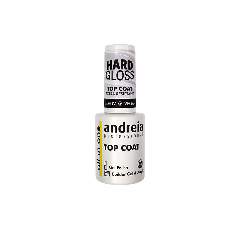 Andreia Top Coat Tout-en-un Haute Brillance - Extra Résistant - Vegan (10,5ml)