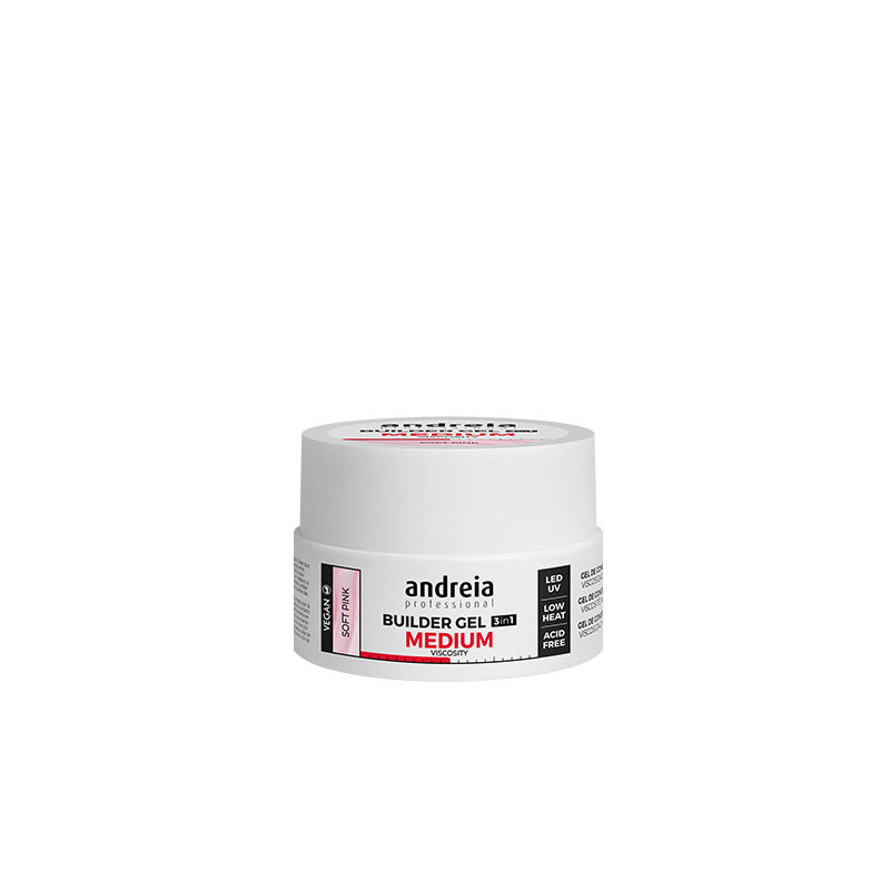 Andreia Gel de construction Viscosité moyenne Rose doux