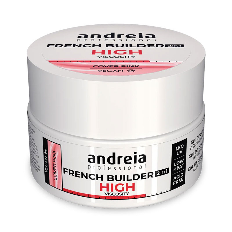 Andreia Gel de construction français haute viscosité rose couvrant (22g)