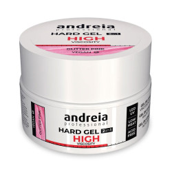 Andreia Gel Dur Haute Viscosité Rose Pailleté (22grs)