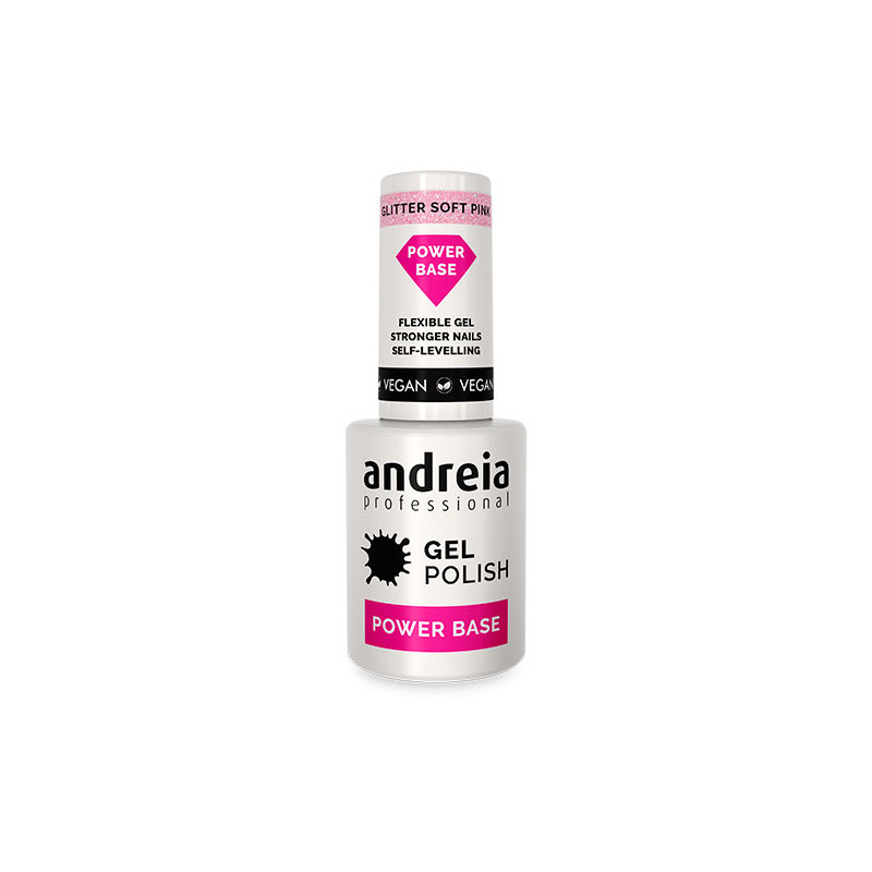 Andreia Base Puissante Pailletée Rose Doux (10,5ml)