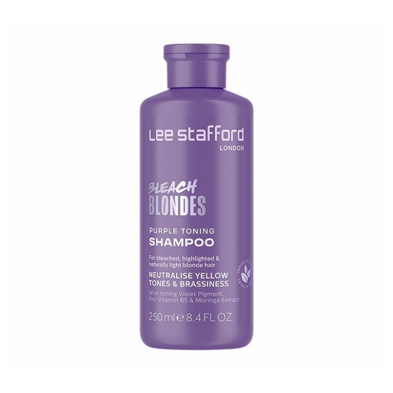 Lee Stafford Shampooing déjaunisseur violet pour blonds décolorés (250ml)