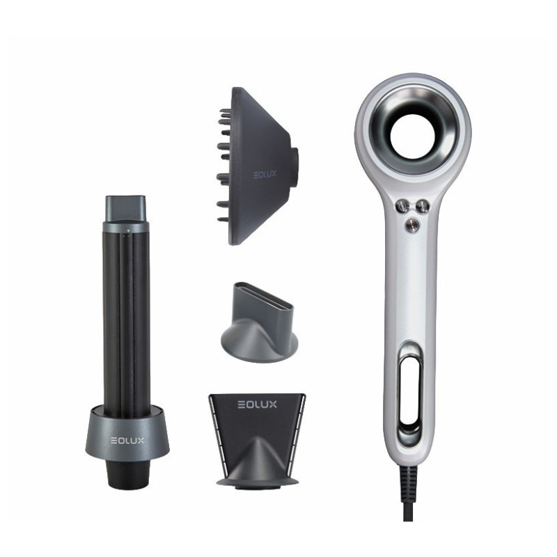 Eolux Sèche-cheveux Ionique Brushless Blanc Eolux 1500w Set (EX02WHT Plus)