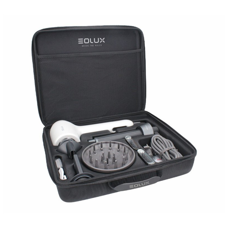 Eolux Sèche-cheveux Ionique Brushless Blanc Eolux Professionnel Set (EX04WHT Plus)