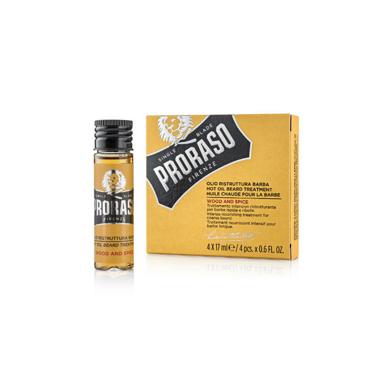 Proraso Ligne Jaune Traitement à l'huile Chaude (4x17ml)