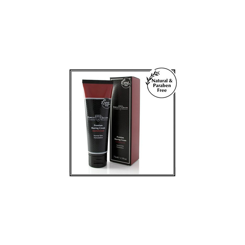Edwin Jagger Crème à Raser Tube de Bois de Santal (75ml) Edwin Jagger Crème à Raser Tube de Bois de Santal (75ml)