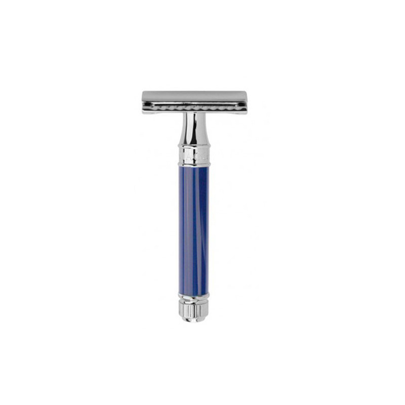 Edwin Jagger Rasoir de sécurité Double Edge Bleu Chrome