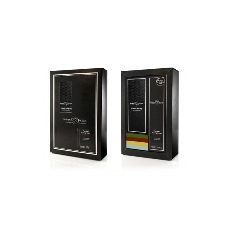 Edwin Jagger Coffret Cadeau Rasoir de Sécurité et Crème à Raser Aloe Vera 75ml